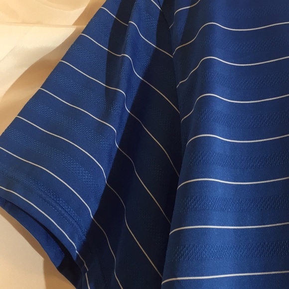 Men's Blue Stripe Faldo Golf t-shirt XXL - Picture 3 of 8